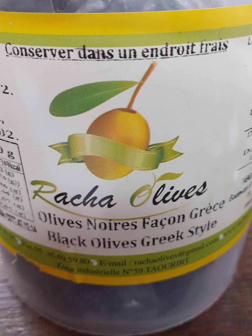 Fotografie - Black Olives Greek Style Racha Olives