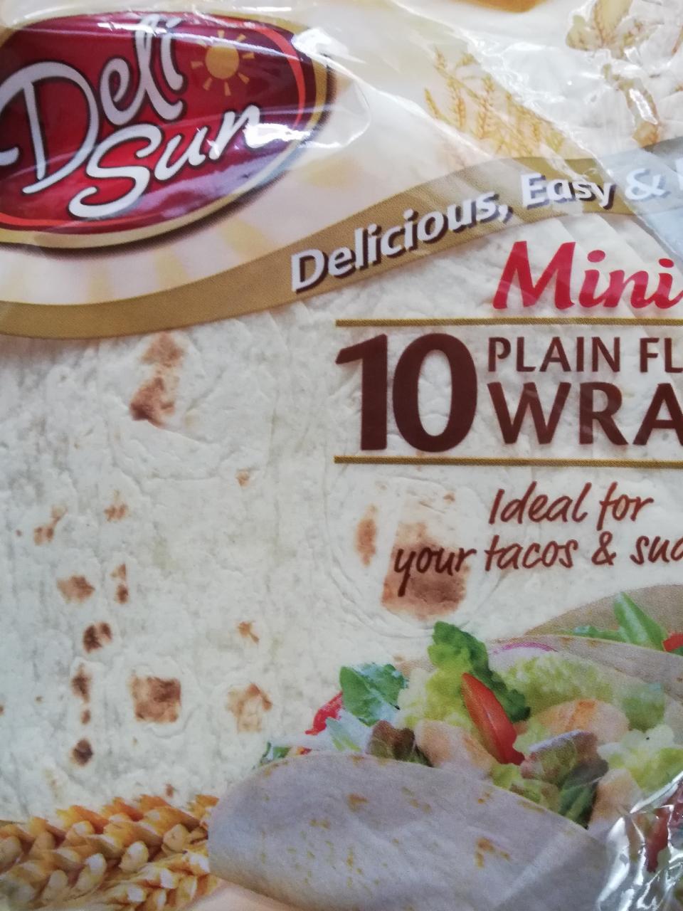 Fotografie - 10 Mini Plain Flour Wraps Deli Sun