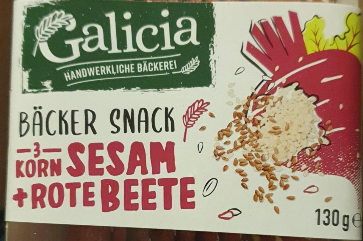 Fotografie - Bäcker snack 3 korn sesam + rote beete Galicia