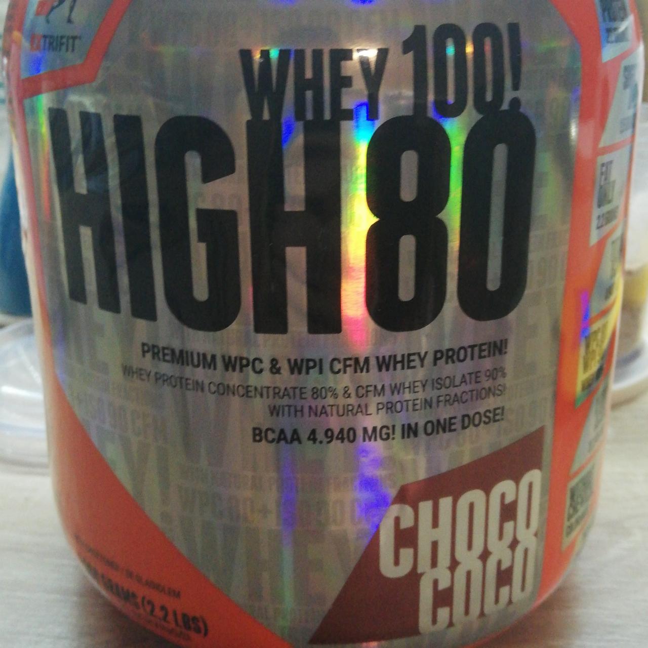 Fotografie - Whey 100! High 80 Choco-Coco Extrifit