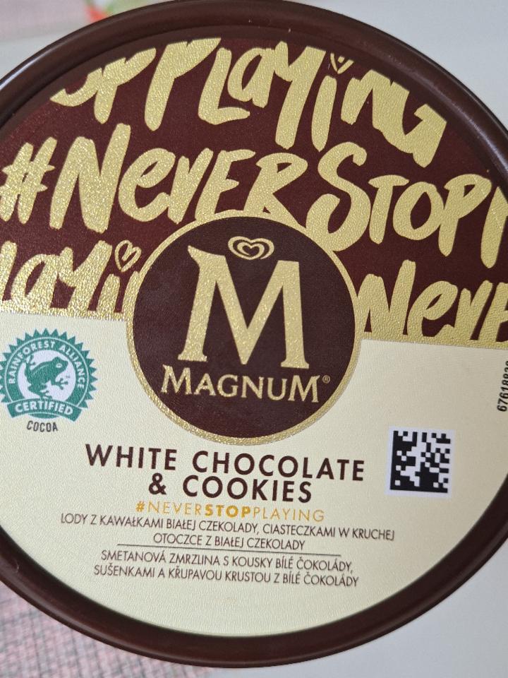 Fotografie - Magnum White Chocolate & Cookies Press to Crack