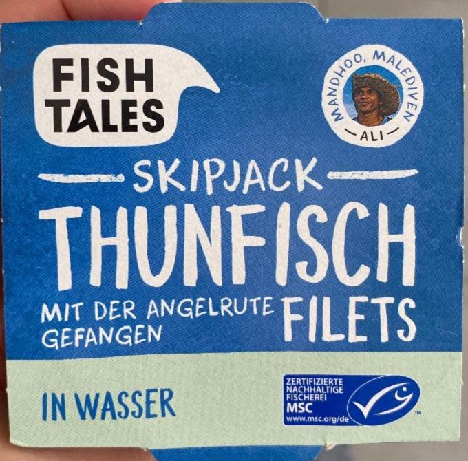Fotografie - Skipjack Thunfisch Filets in Wasser Fish Tales