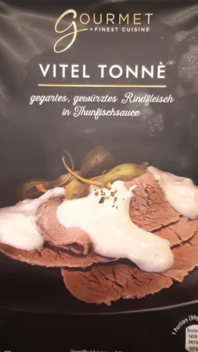 Fotografie - Vitel Tonne gegartes, gewürztes Rindfleisch in Thunfischsauce Gourmet Selection