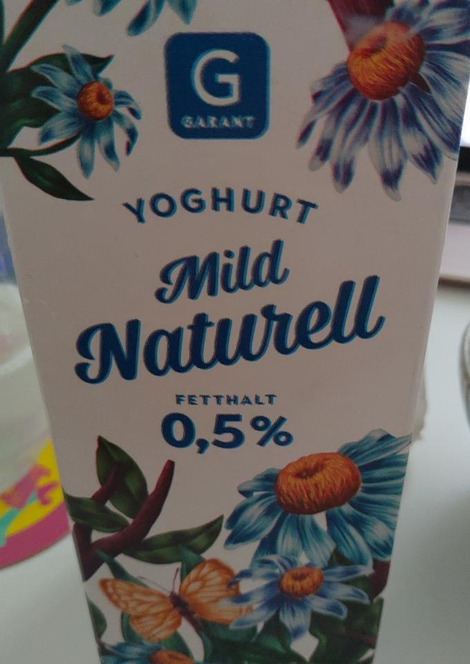 Fotografie - Mild yoghurt naturell 0.5% Garant
