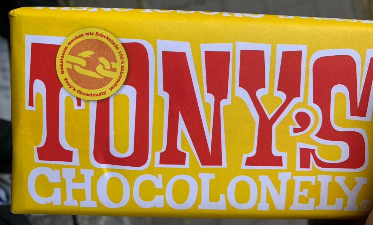 Fotografie - Vollmilch weißer Nougat Tony's Chocolonely