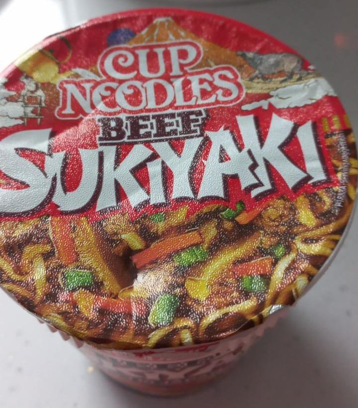 Fotografie - Cup Noodles Beef Sukiyaki Nissin