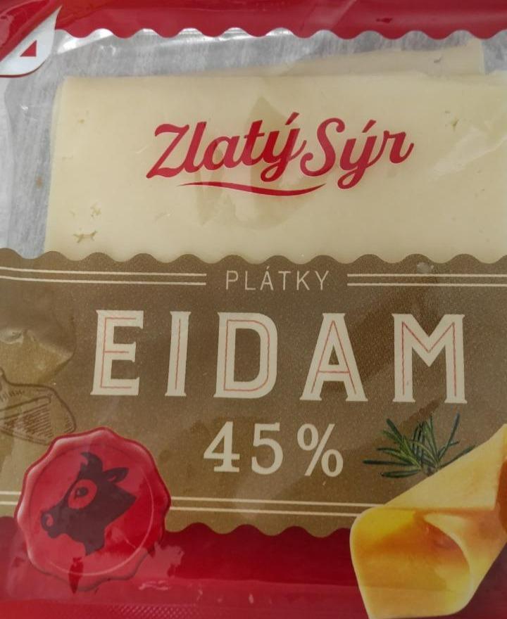 Fotografie - Eidam plátky 45% Zlatý Sýr
