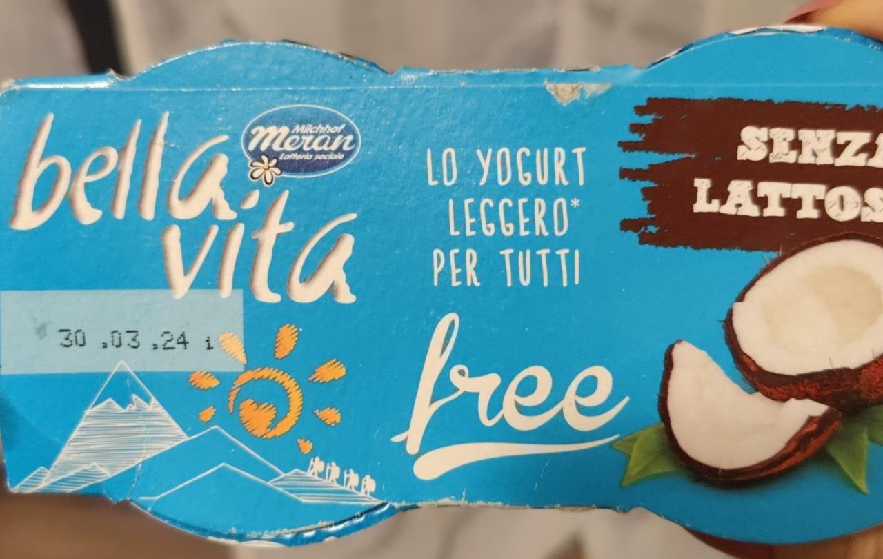 Fotografie - Bella vita Yogurt parzialmente scremato al cocco senza lattosio Milchhof Meran