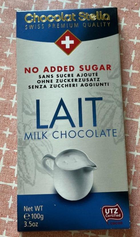 Fotografie - Lait Milk Chocolate No added sugar Chocolat Stella