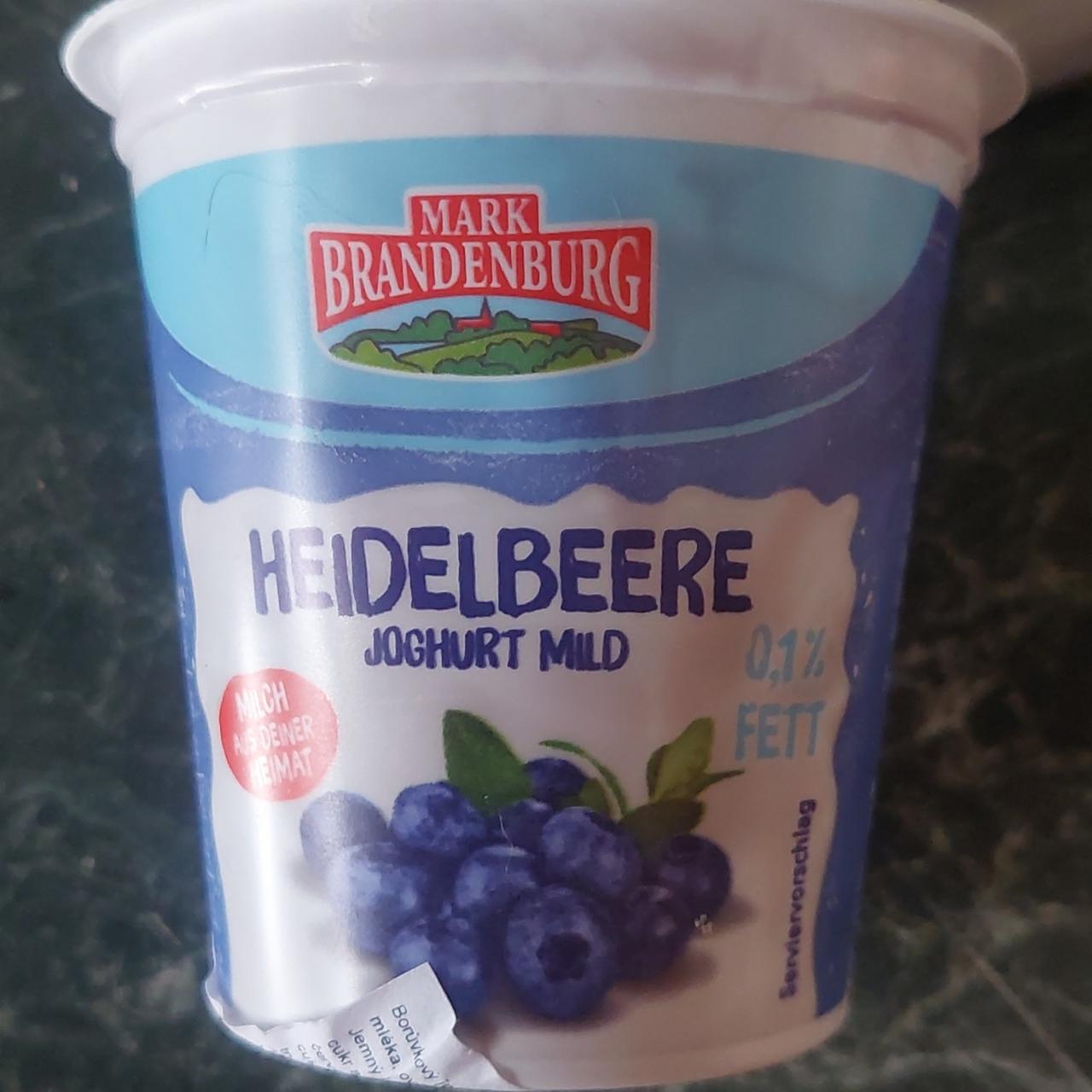 Fotografie - Heidelbeere joghurt mild 0.1% fett Mark Brandenburg