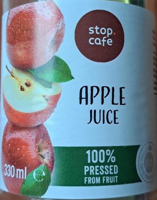 Fotografie - Apple juice 100% pressed from fruit Stop Cafe