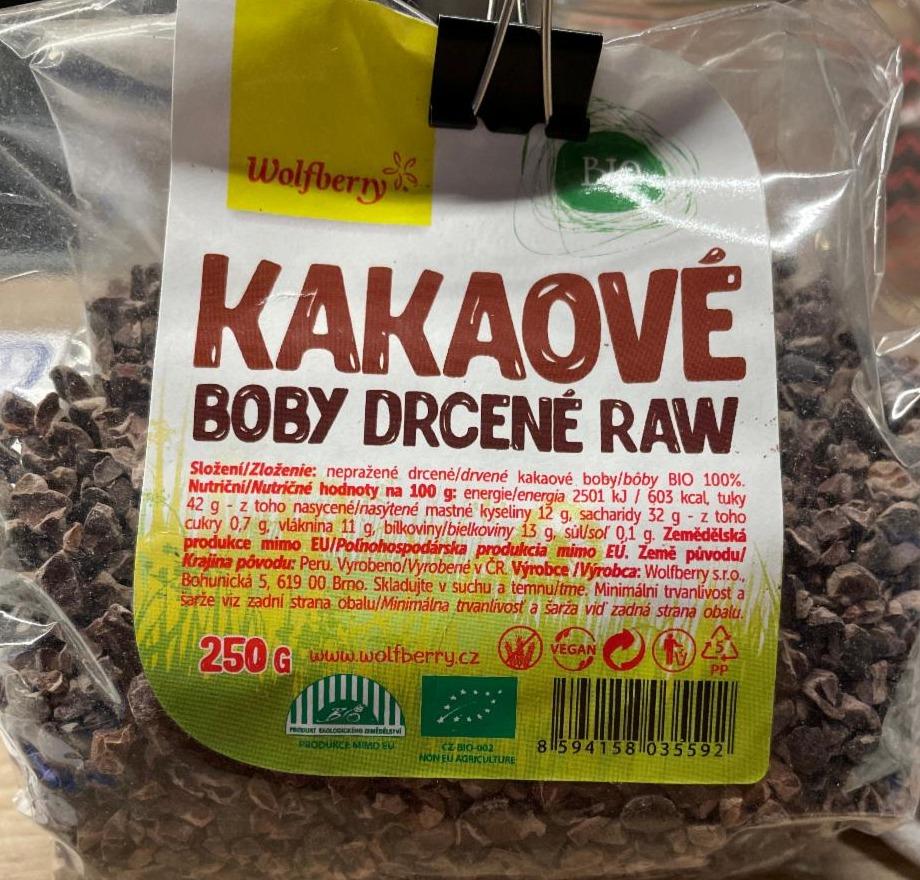 Fotografie - kakaové boby drcené raw Wolfberry
