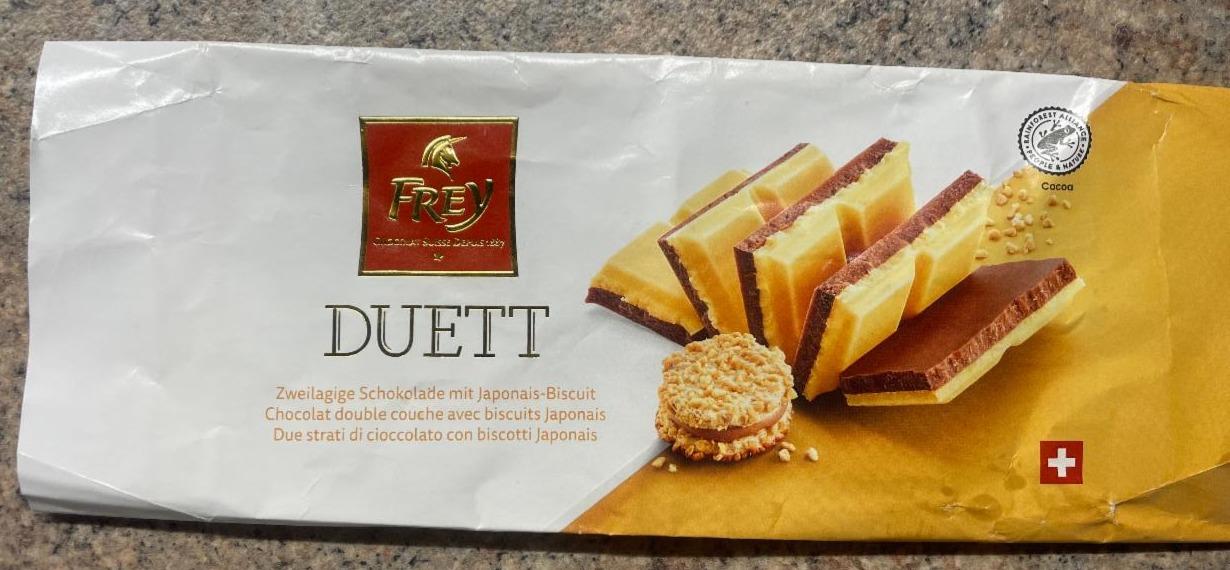 Fotografie - Duett Zweilagige Schokolade mit Japonais-Biscuit Frey