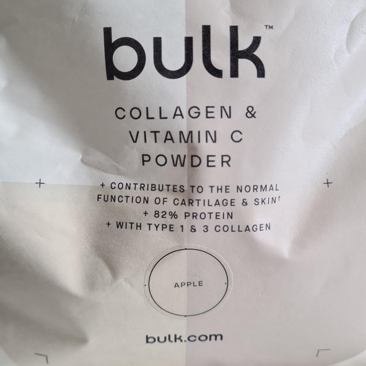 Fotografie - Collagen & vitamin C powder Apple Bulk