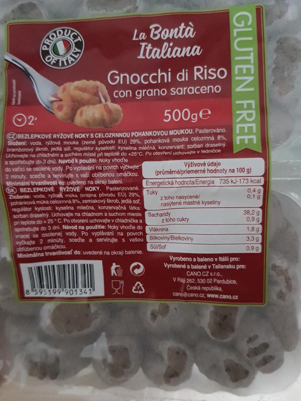Fotografie - Gnocchi di Riso con grano saraceno La Bontà Italiana