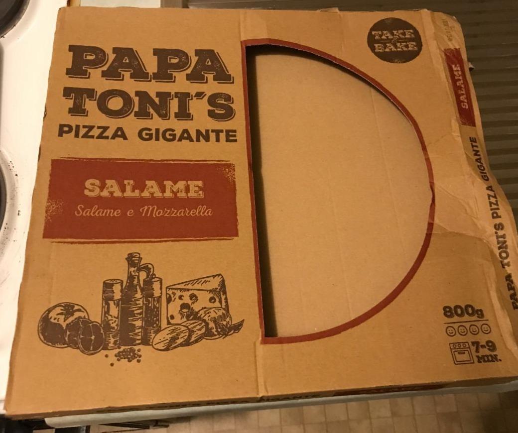 Fotografie - Pizza gigante Salame e Mozzarella Papa Toni's