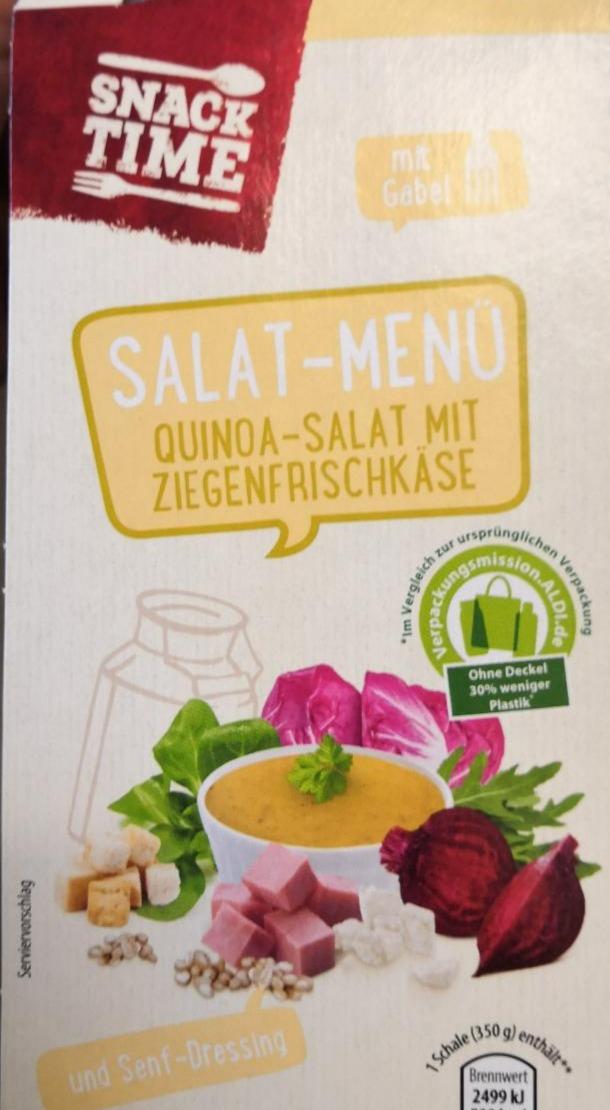 Fotografie - Salat-Menü Quinoa Salat mit ZiegenFrischkäse Snack Time