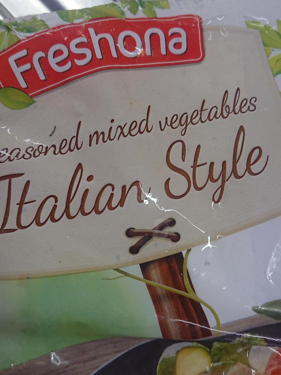 Fotografie - Italian Style seasoned mixed vegetables Freshona
