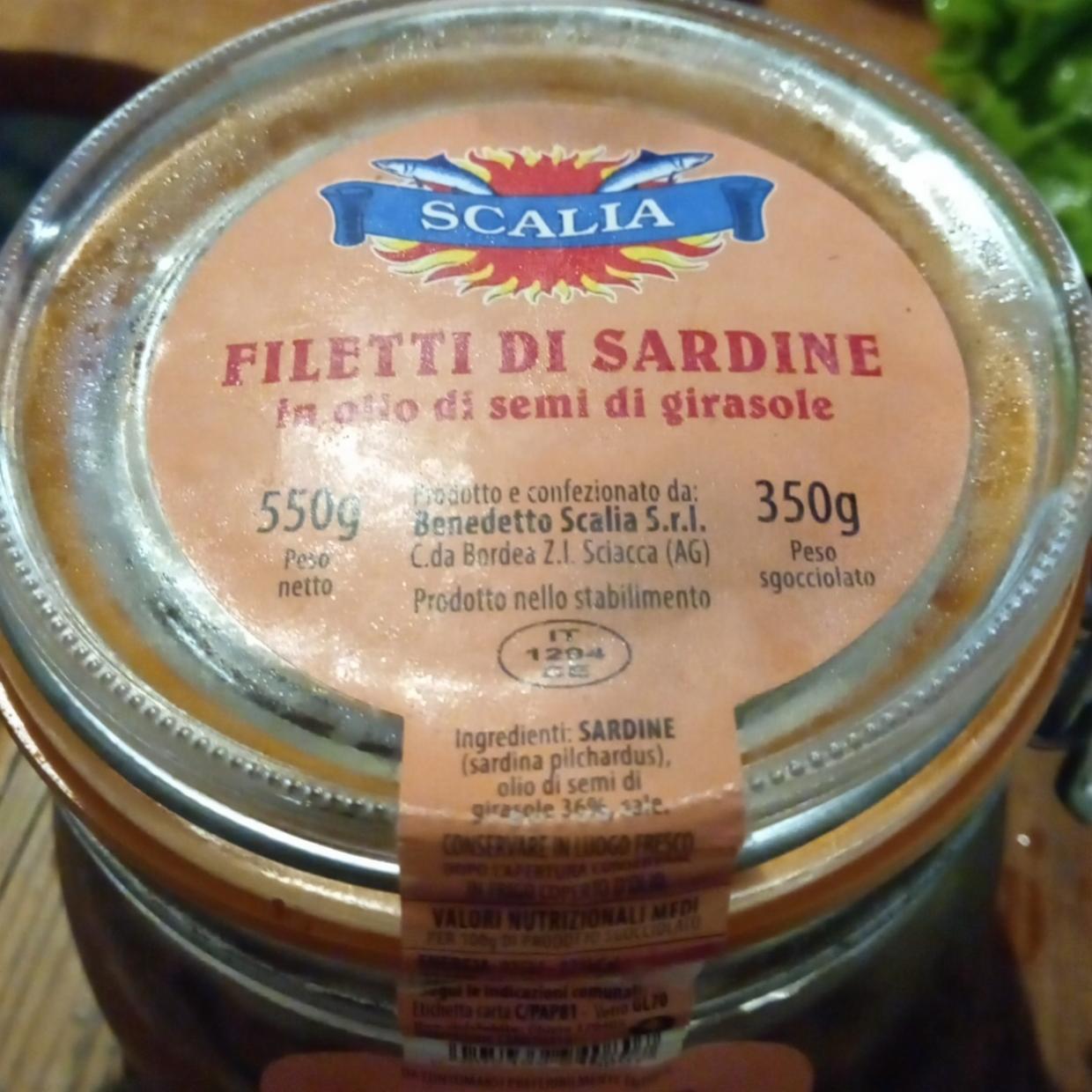 Fotografie - Filetti di Sardinie in olio di semi di girasole Scalia
