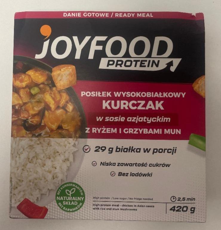 Fotografie - Kurczak w sosie azjatyckim z ryżem i grzybami mun Joyfood protein
