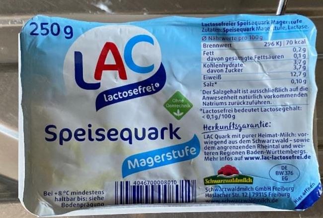 Fotografie - Speisequark lactosefrei magerstufe LAC