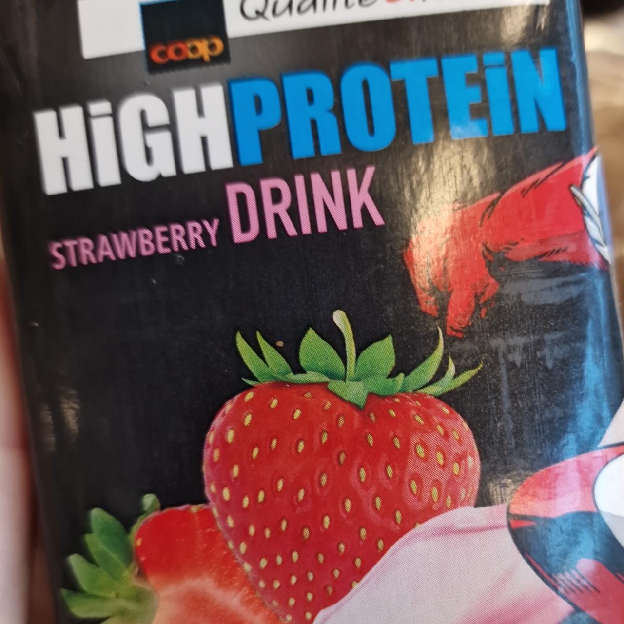 Fotografie - High Protein Strawberry Drink Coop