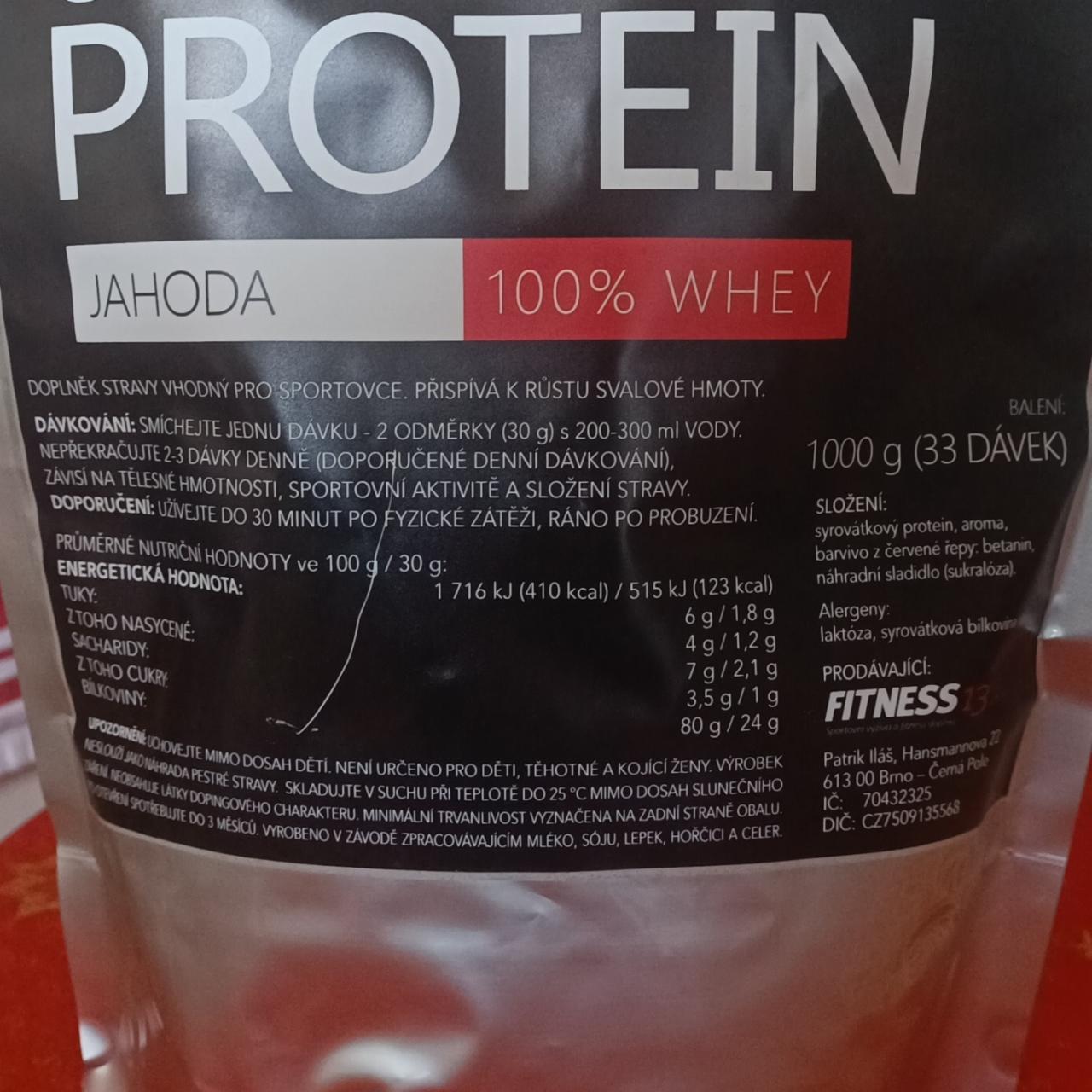 Fotografie - CFM 80 Protein Jahoda 100% Whey Fitness13