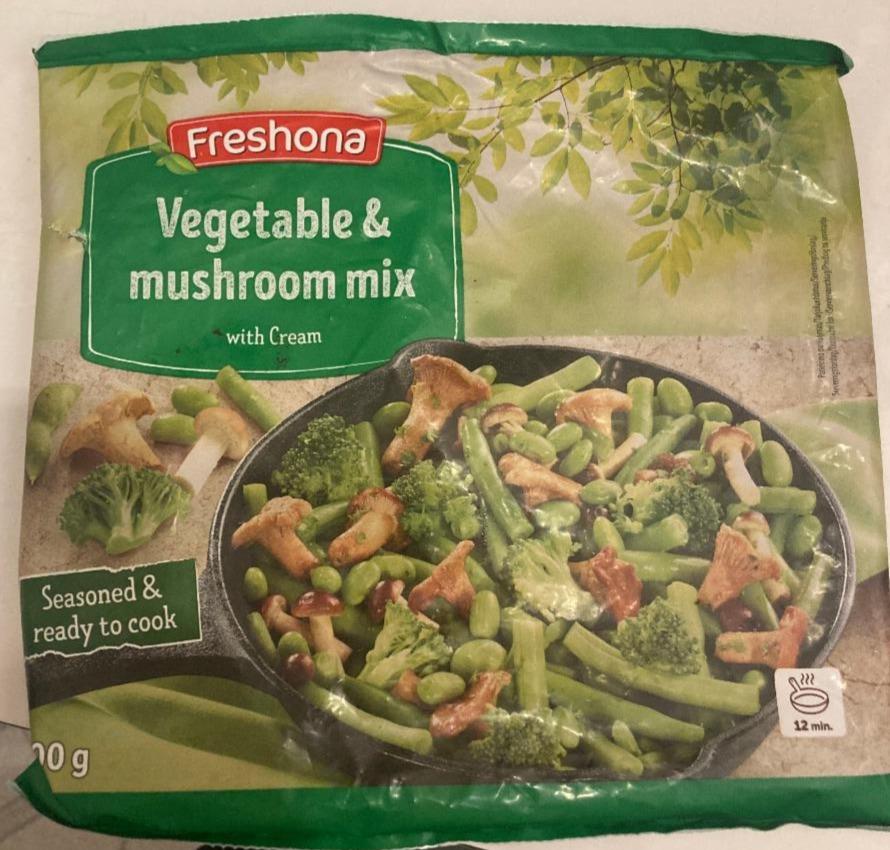 Fotografie - Vegetable & Mushroom mix with Cream Freshona