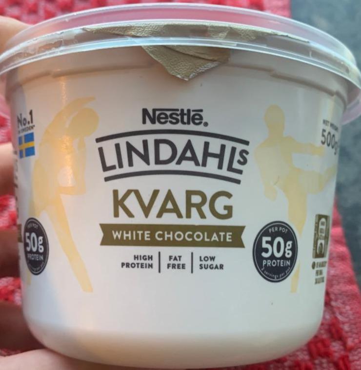 Fotografie - Lindahls Kvarg White Chocolate Nestlé