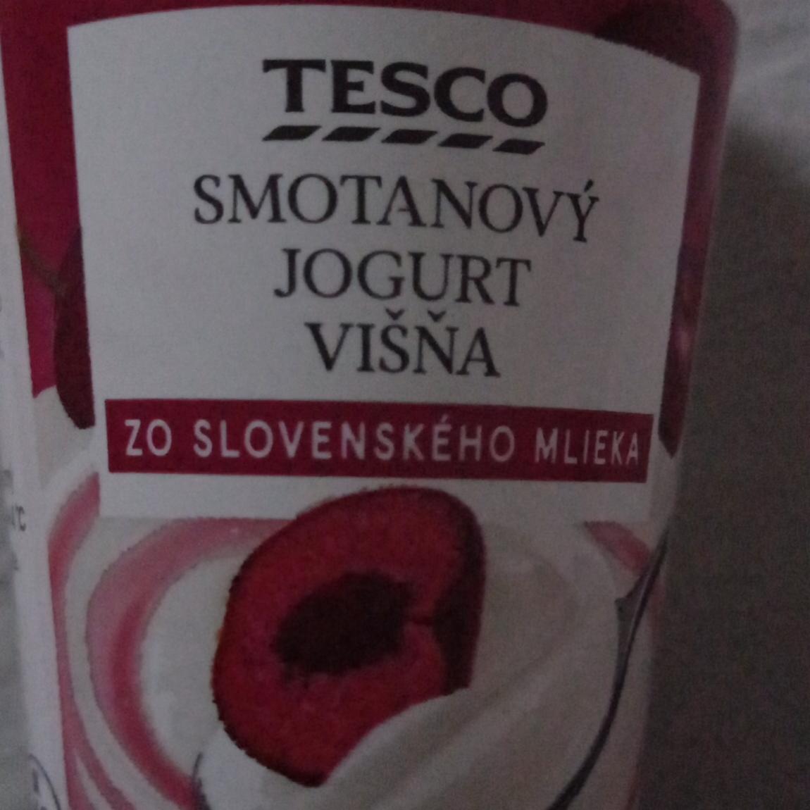 Fotografie - smetanový jogurt višeň Tesco