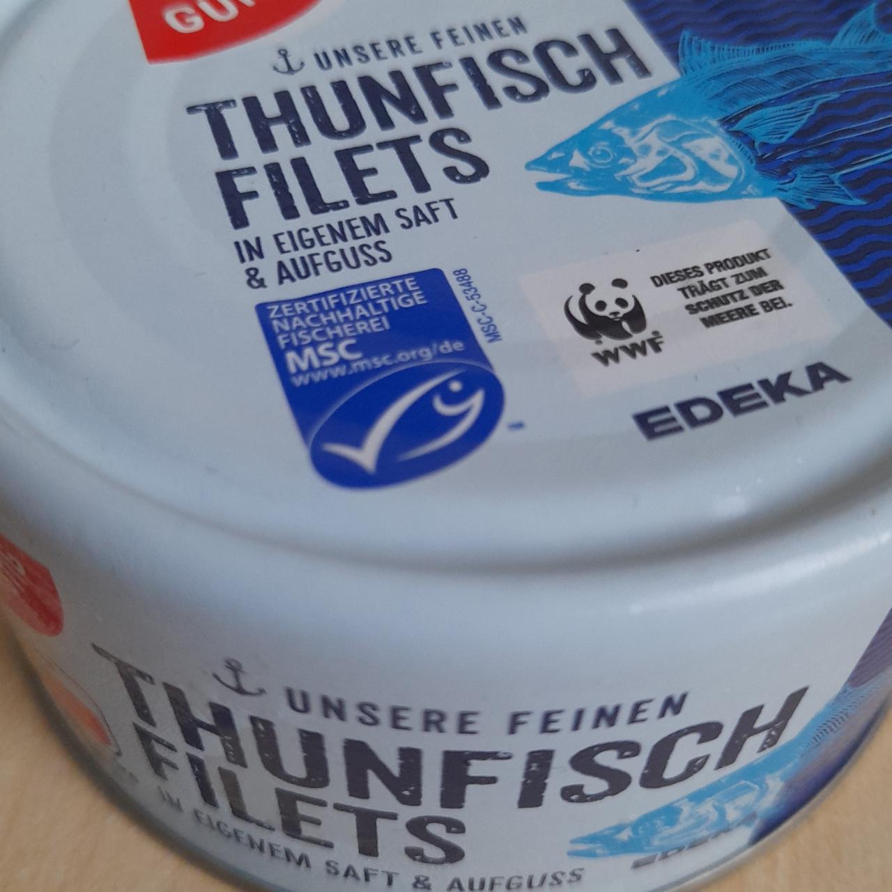 Fotografie - Thunfisch filets in eigenem saft & aufguss Gut&Günstig