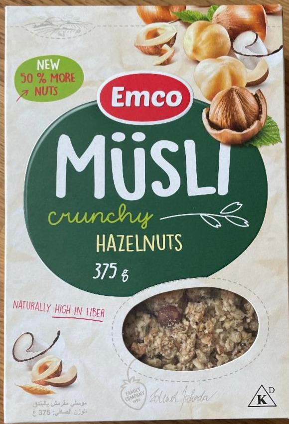 Fotografie - Müsli crunchy hazelnuts Emco