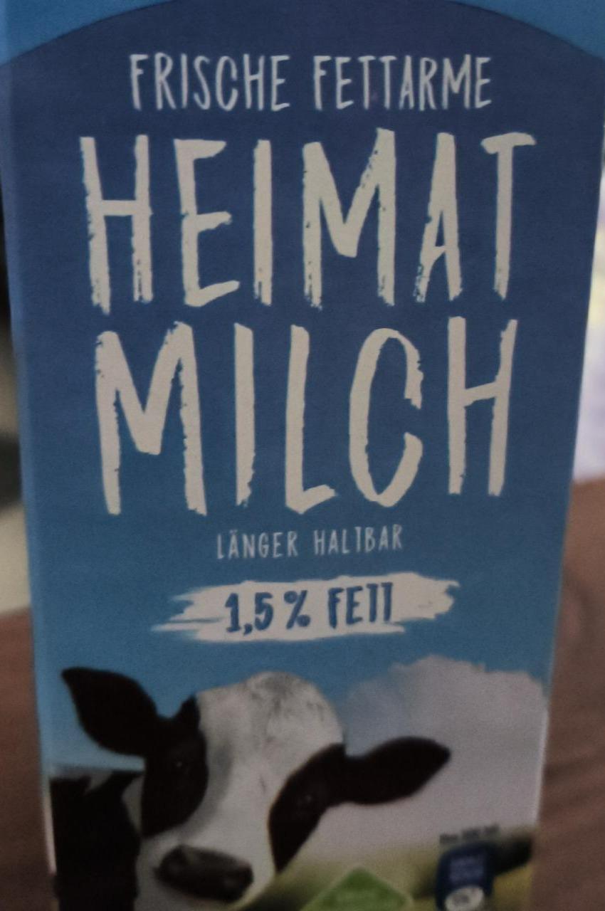 Fotografie - Frische fettarme Heimat Milch 1,5% Fett Tuffi