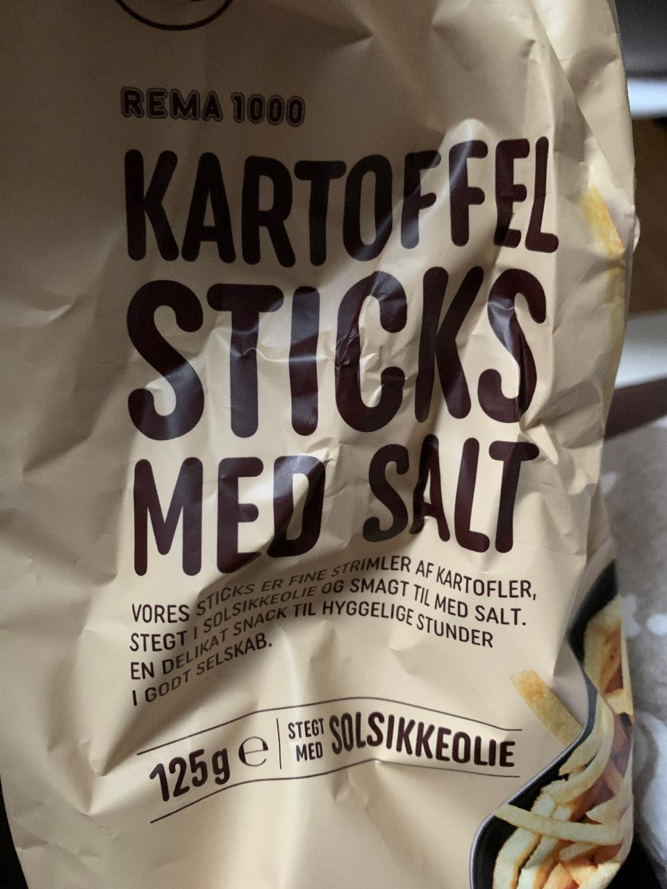 Fotografie - kartoffel stick med salt