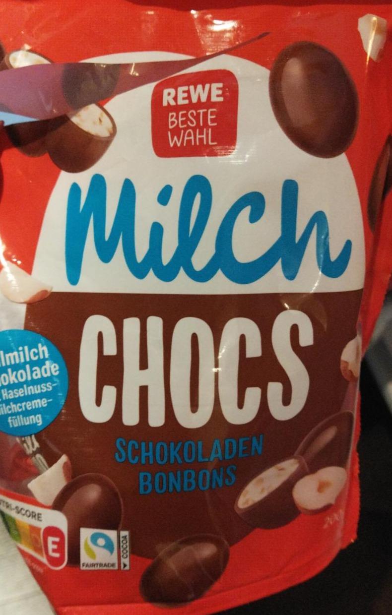 Fotografie - Milch Chocs Schokoladen Bonbons Rewe beste wahl