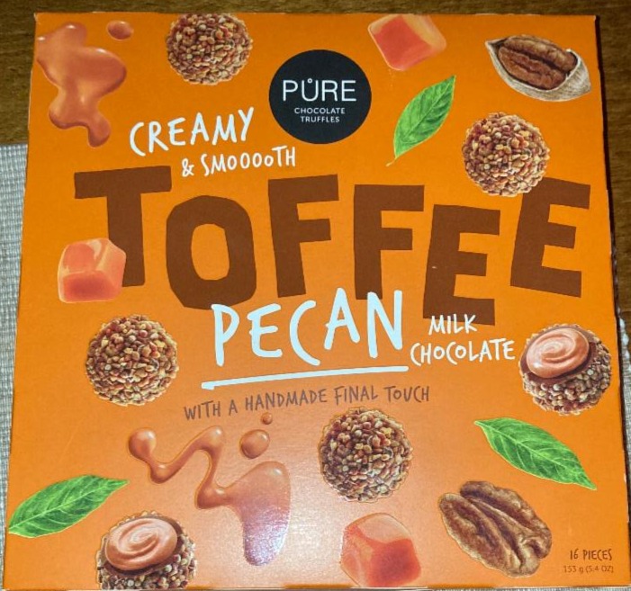 Fotografie - Toffee pecan milk chocolate PŮRE