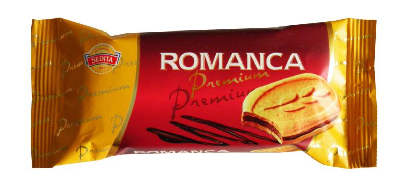 Fotografie - Romanca Premium Sedita máslové sušenky s čokoládovou náplní