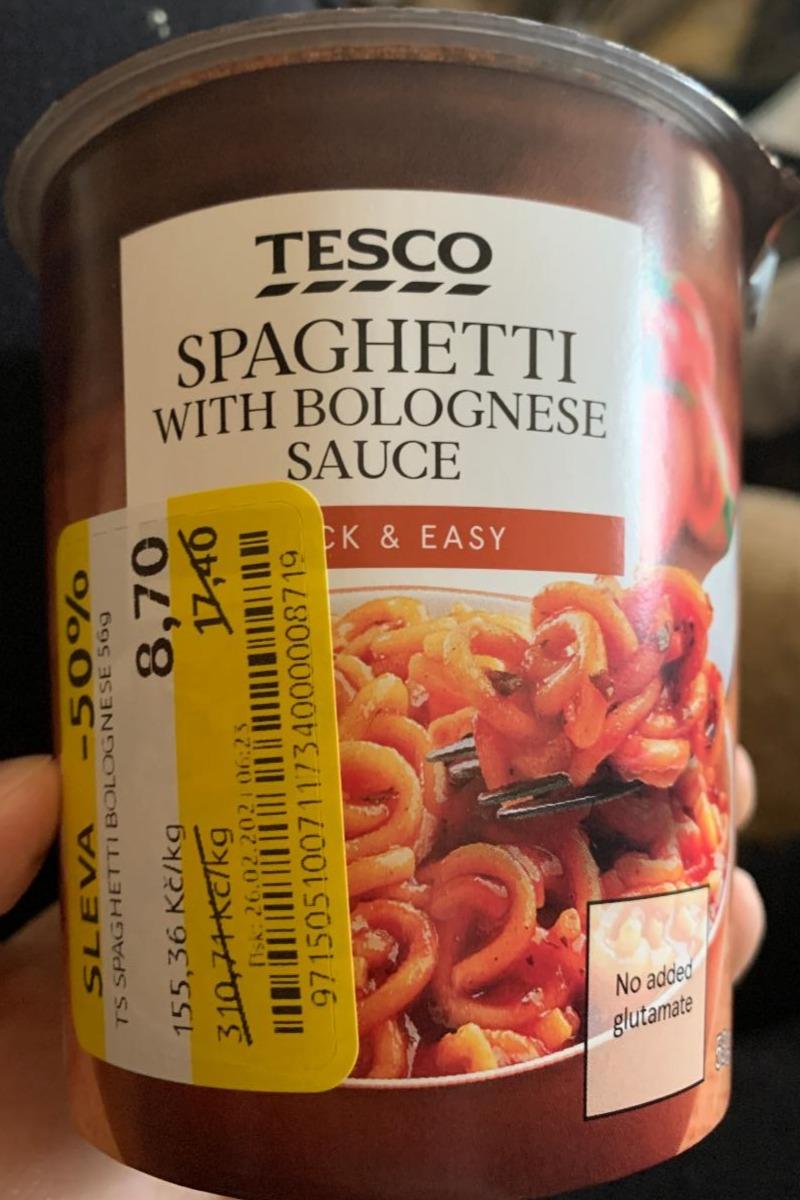 Fotografie - Spaghetti with Bolognese Sauce Tesco