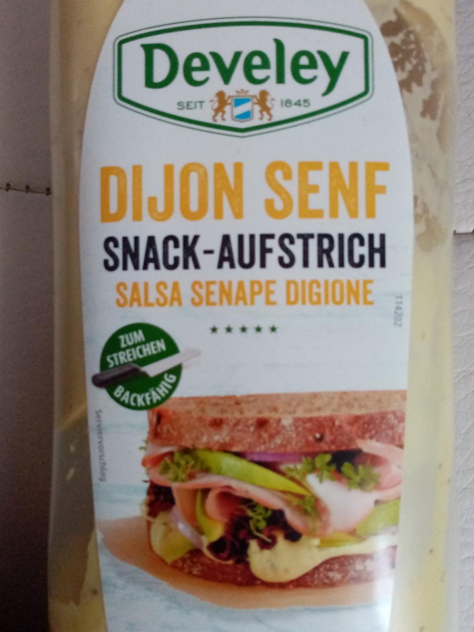Fotografie - Dijon Senf Snack Aufstrich salsa senape digione Develey