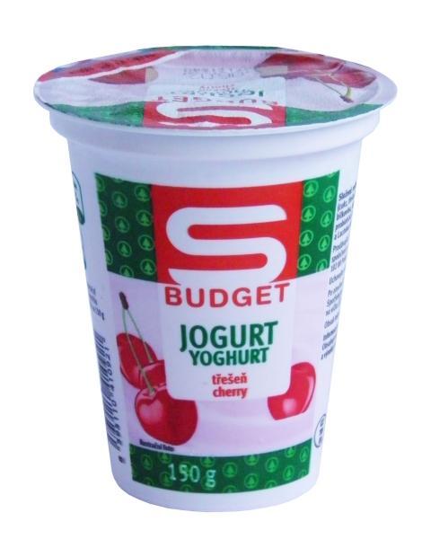 Fotografie - S Budget jogurt ovocný třešňový