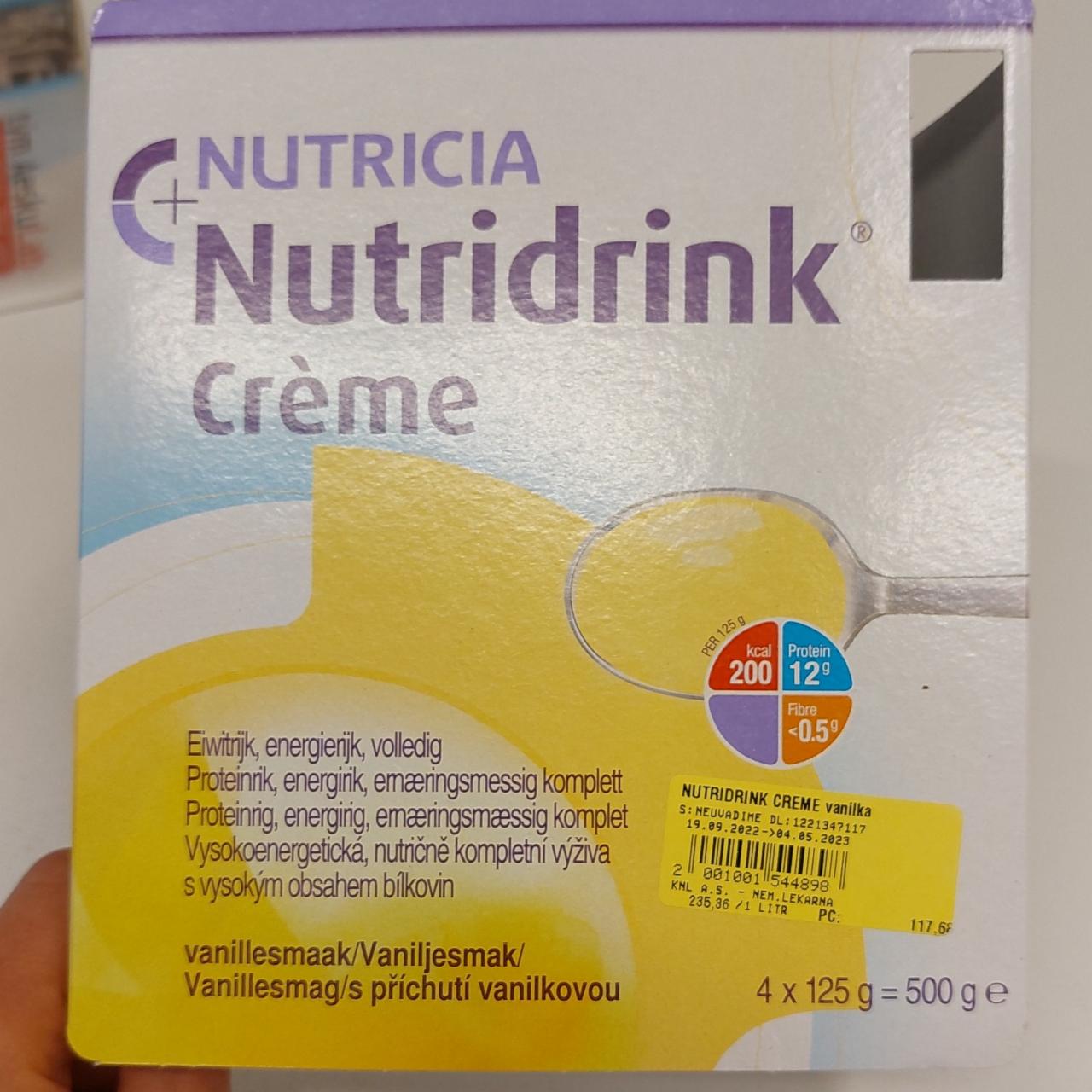 Fotografie - Nutridrink Crème s příchutí vanilkovou Nutricia