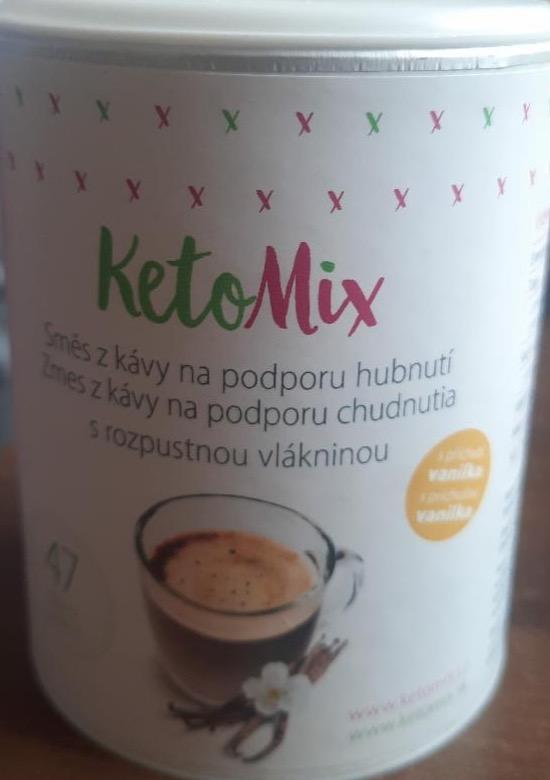 Fotografie - Směs z kávy na podporu hubnutí s rozpustnou vlákninou příchuť vanilka KetoMix