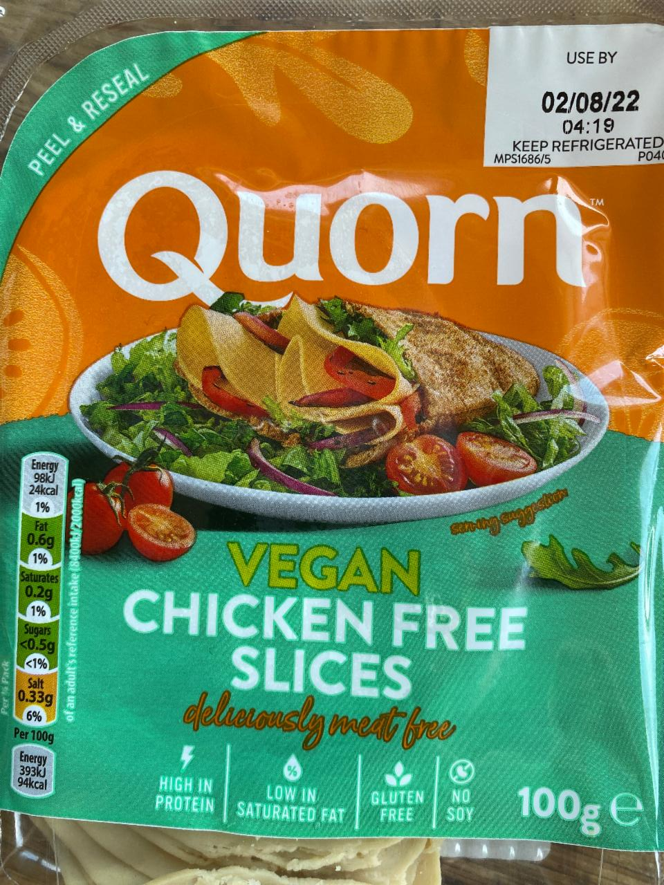 Fotografie - Quorn vegan chicken free slices