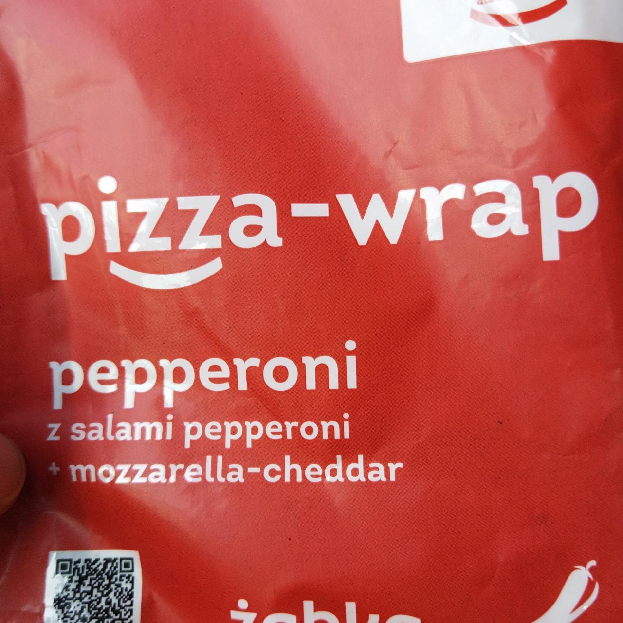 Fotografie - Pizza Wrap Pepperoni z salami pepperoni + mozzarella-cheddar