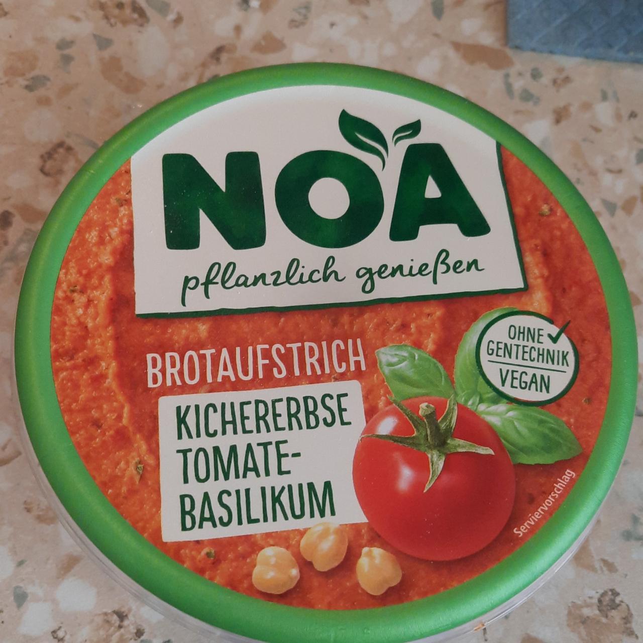 Fotografie - Brotaufstrich Kichererbse Tomate-Basilikum NOA