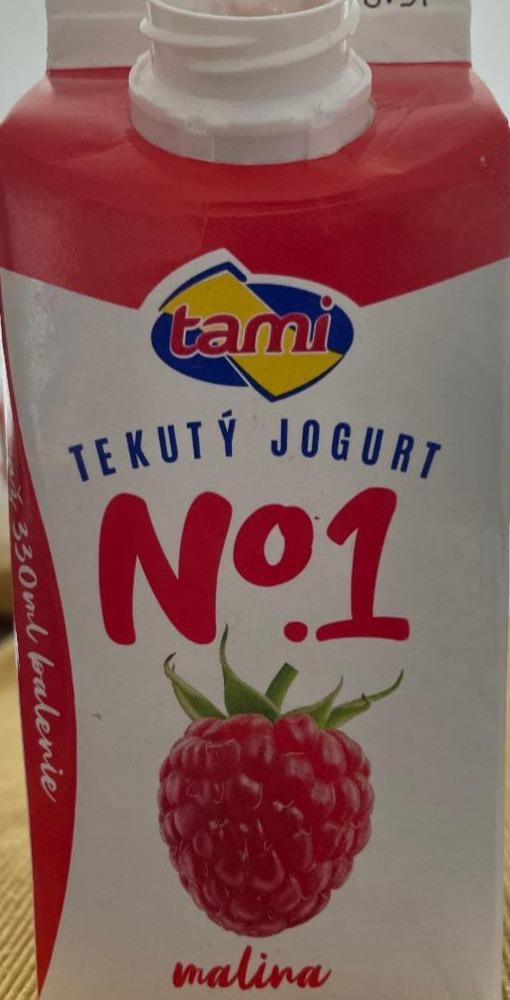 Fotografie - tekutý jogurt malina Tami