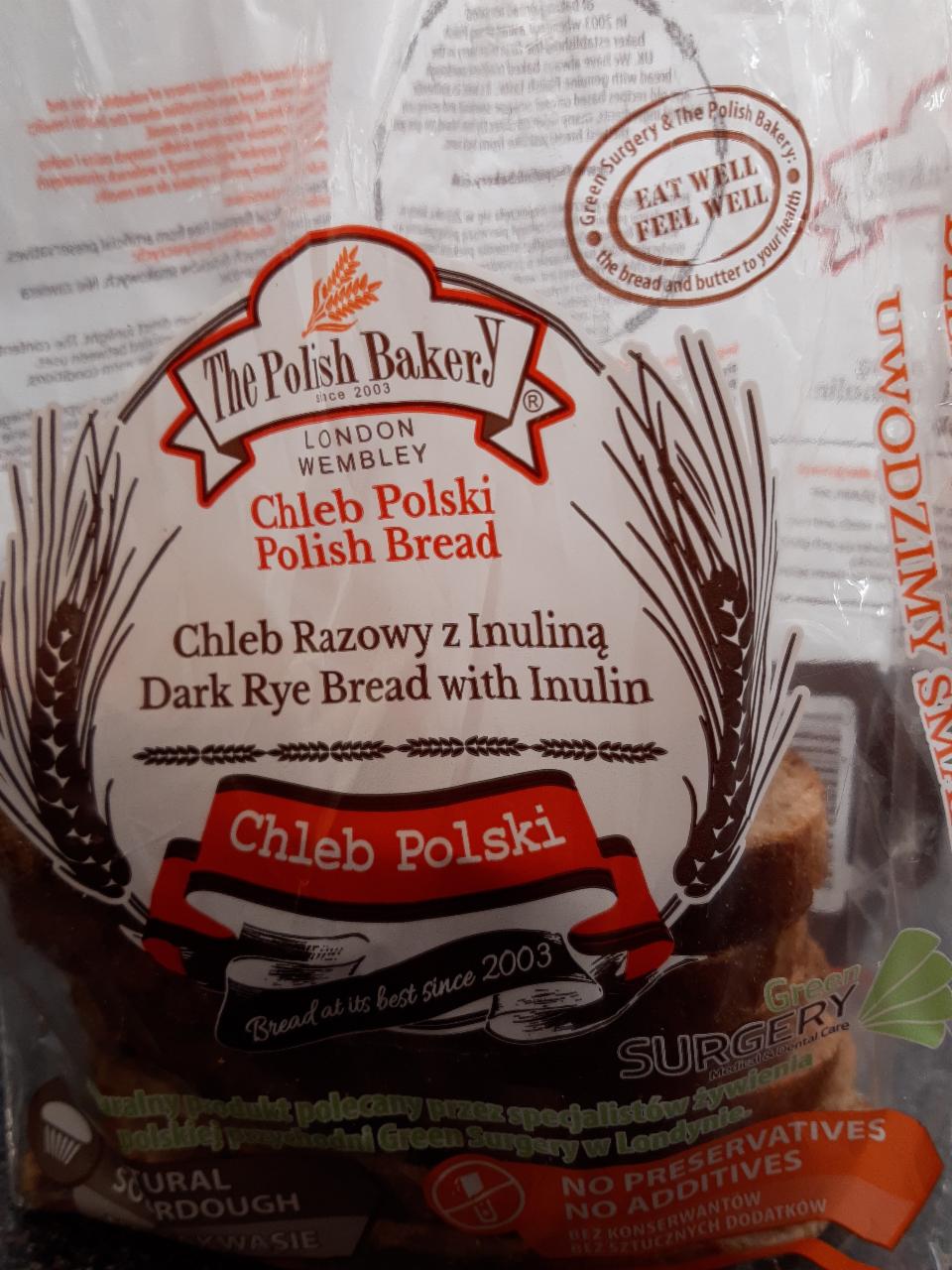 Fotografie - Polish Bread Dark Rye Bread with Inulin The Polish Bakery