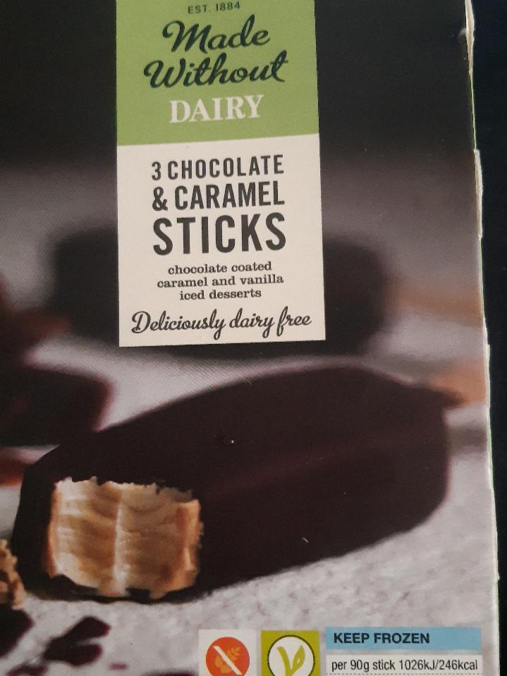 Fotografie - Chocolate & Caramel Sticks Made Without Dairy