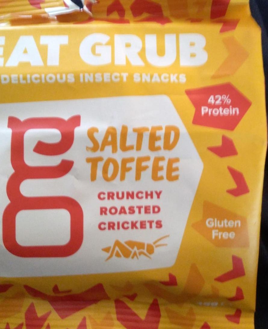Fotografie - Pražení cvrčci Eat Grub Salted Toffee