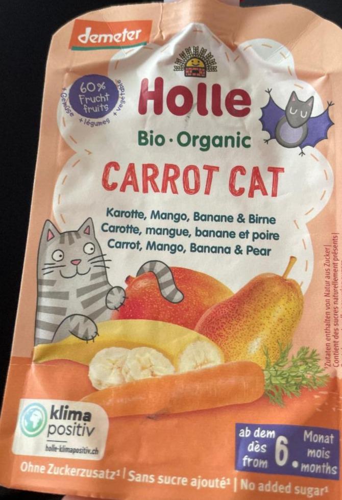 Fotografie - Holle carrot cat Karotte, Mango, Banane & Birne Demeter